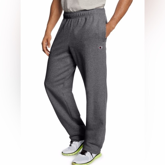 Champion Mens Athletic P0893 PowerBlend Open Bottom Fleece Pant - XL - Picture 1 of 6